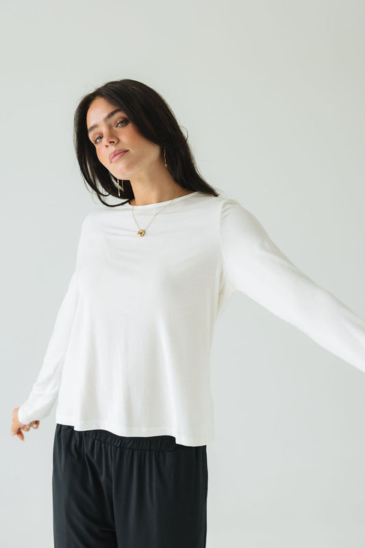 Sage Comfort • Víður síðermabolur • Lyocell/ull