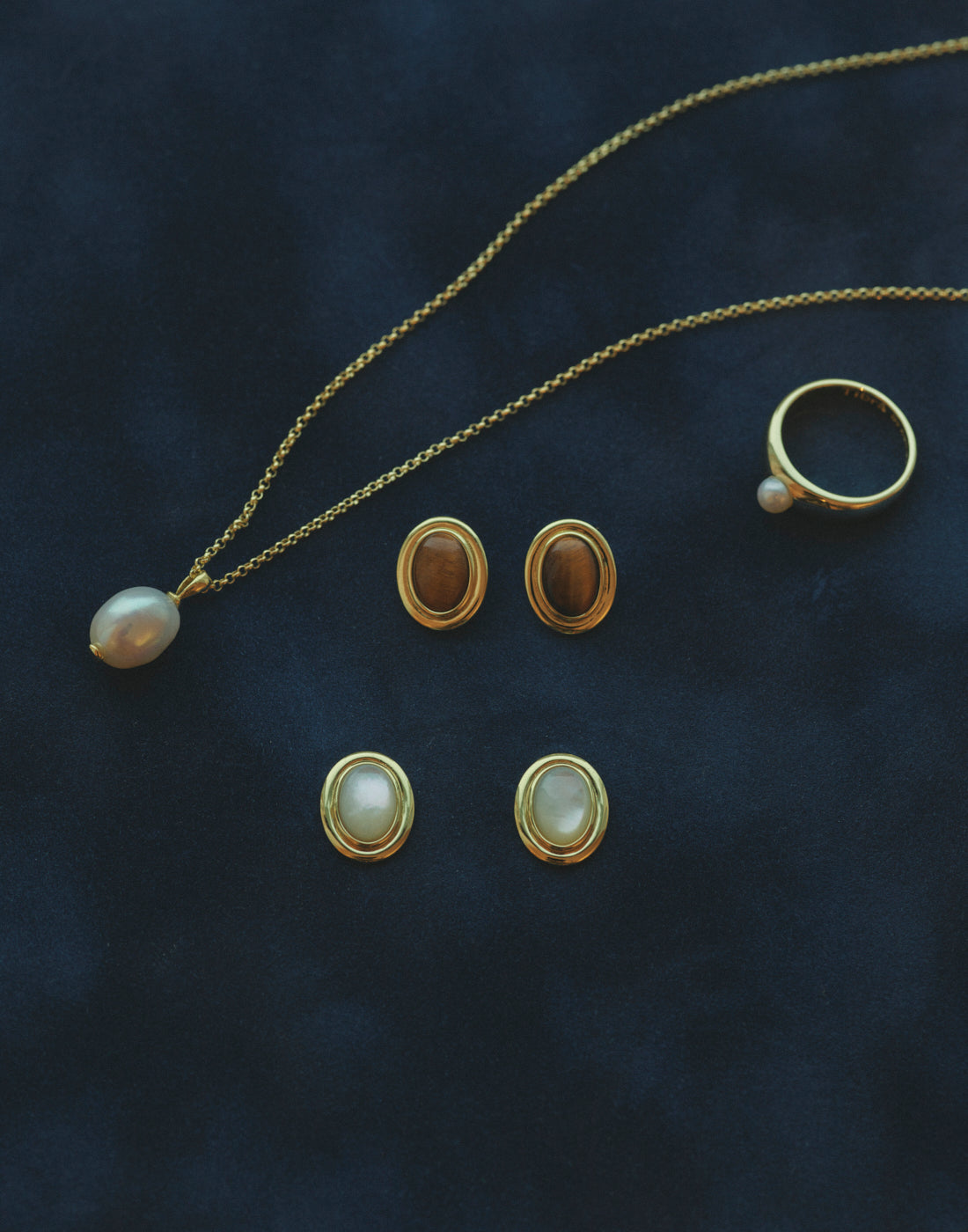 Vintage Frame Gold - Tiger Eye