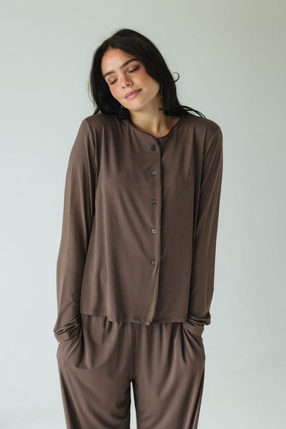 Sage Comfort • Hnepptur síðermabolur •  TENCEL™ Modal