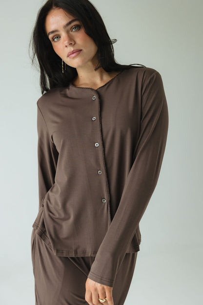 Sage Comfort • Hnepptur síðermabolur •  TENCEL™ Modal