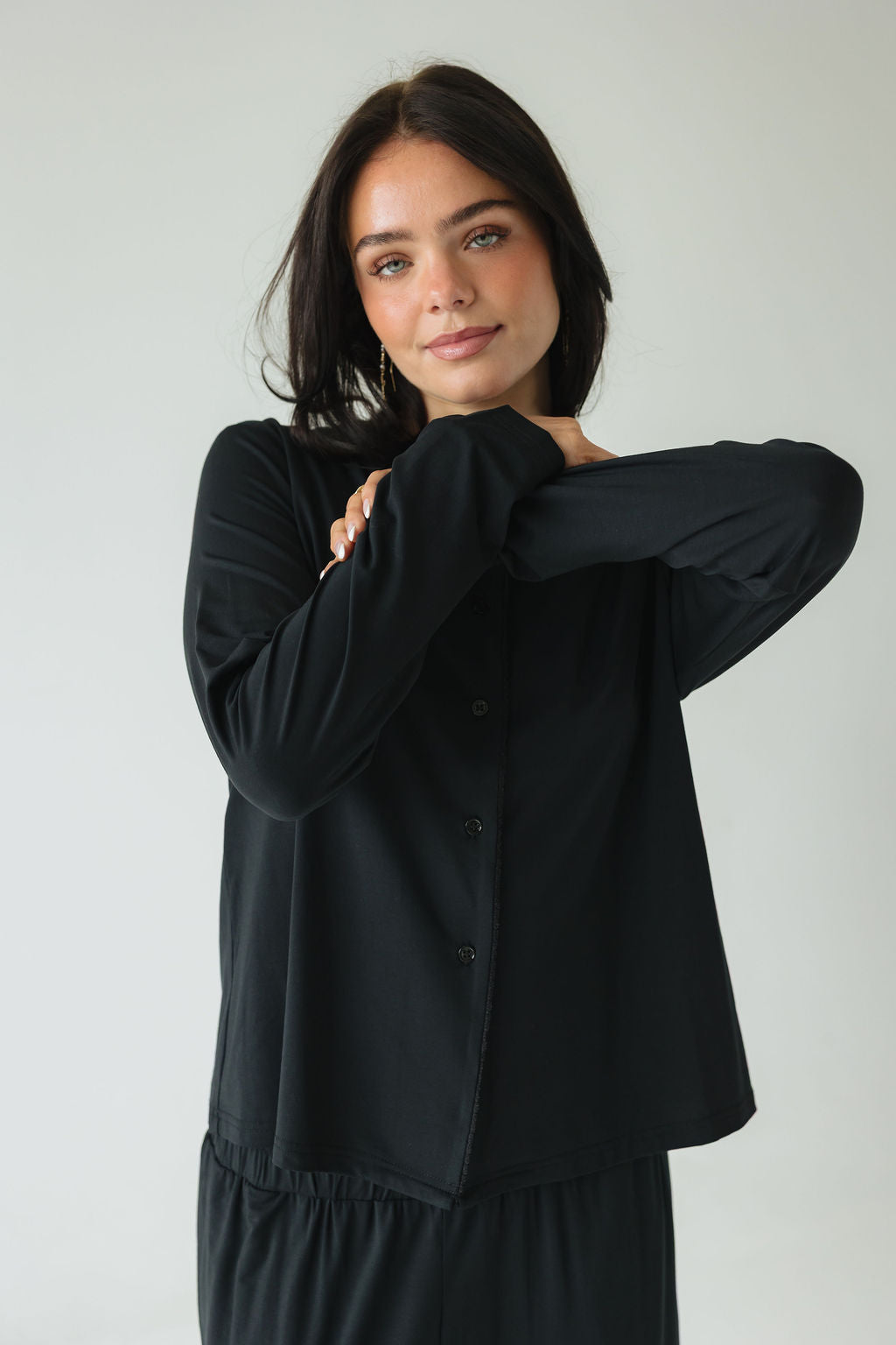 Sage Comfort • Hnepptur síðermabolur •  TENCEL™ Modal