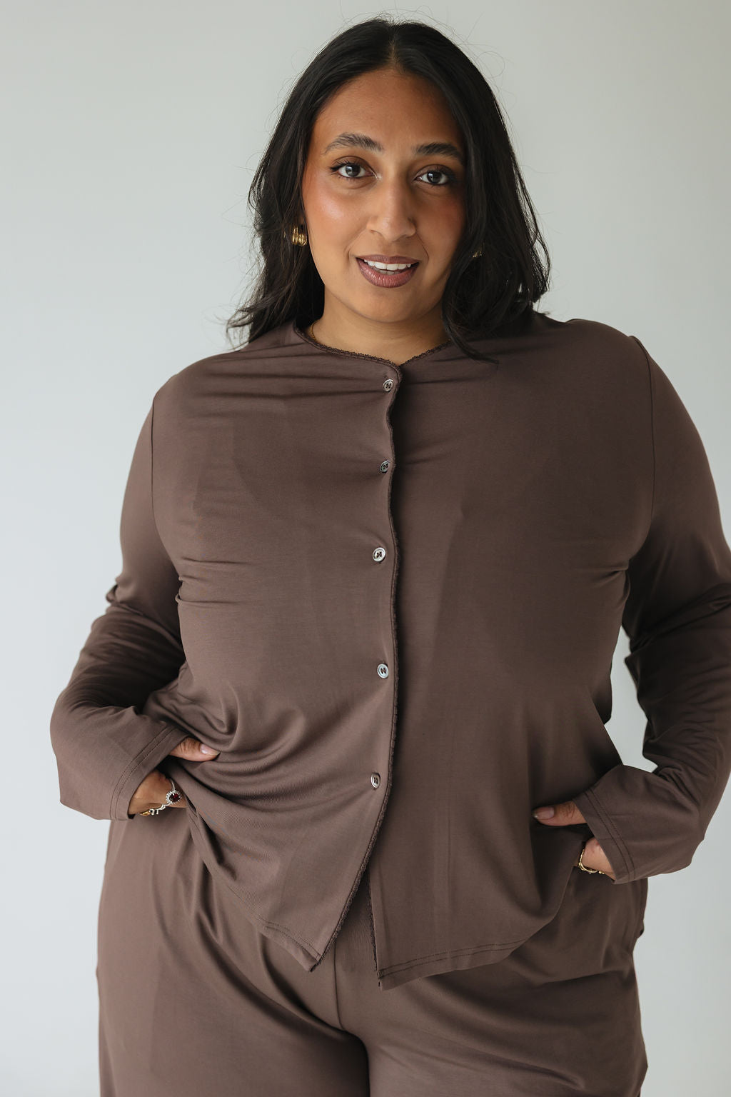 Sage Comfort • Hnepptur síðermabolur •  TENCEL™ Modal