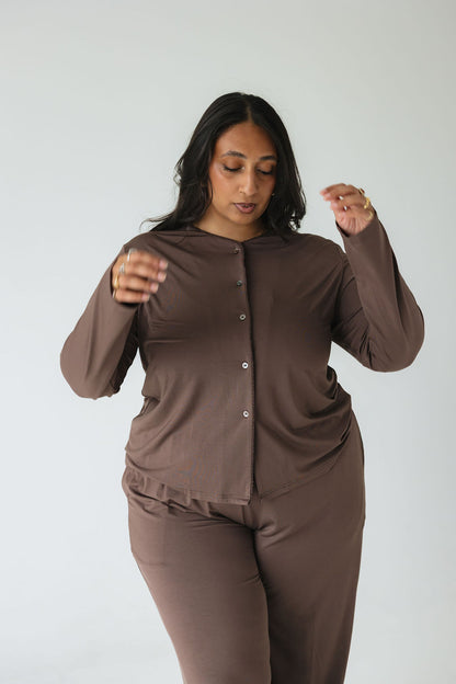 Sage Comfort • Hnepptur síðermabolur •  TENCEL™ Modal