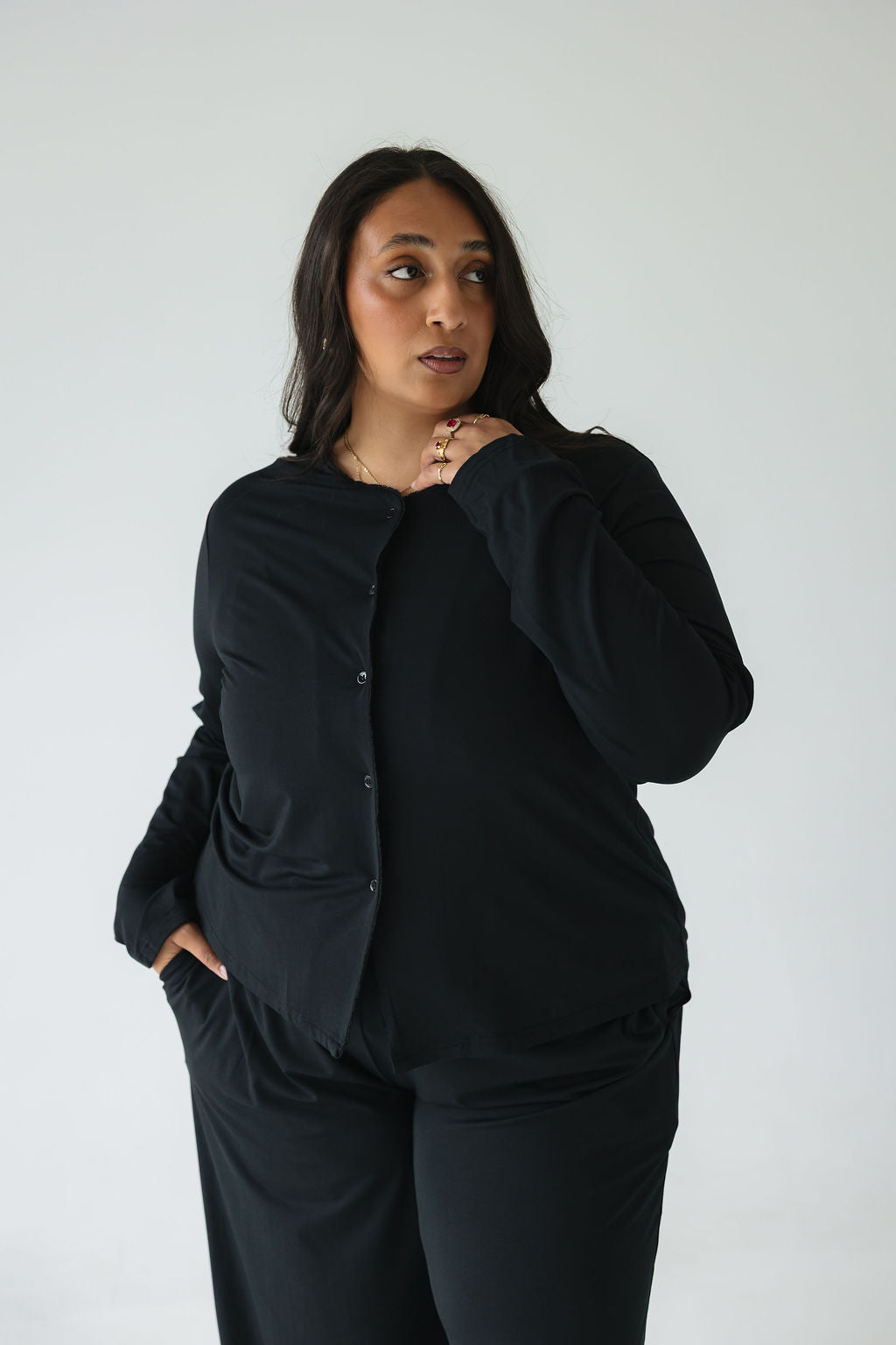 Sage Comfort • Hnepptur síðermabolur •  TENCEL™ Modal