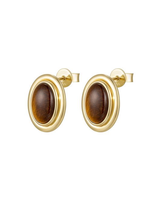 Vintage Frame Gold - Tiger Eye