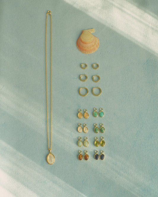 Oval Pendant - Apatite