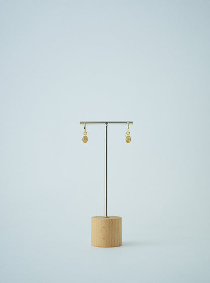 Charm Huggies + Citrine