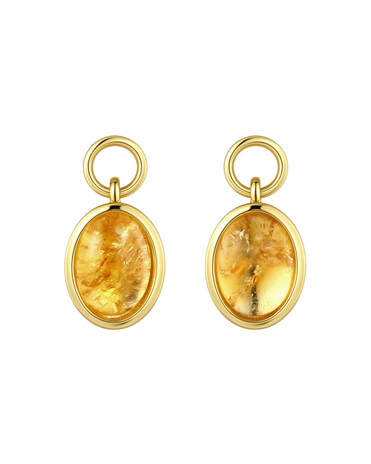 Oval Pendant - Citrine
