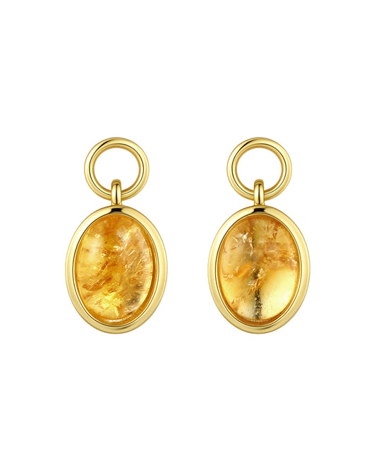 Oval Pendant - Citrine