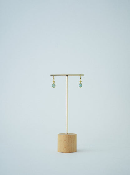 Oval Pendant - Aquamarine